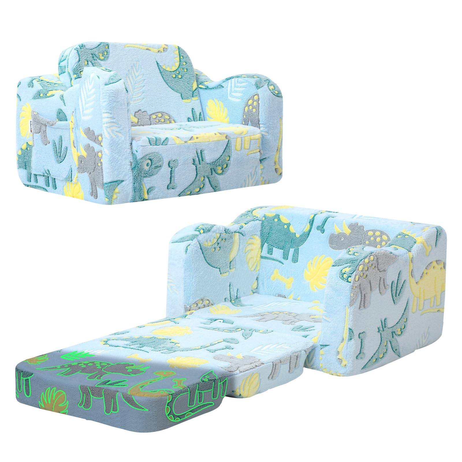 Sofá modular infantil convertible (dinosaurios)
