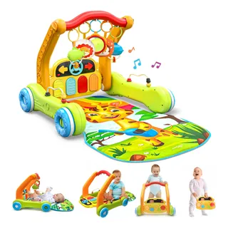 Juego 4 en 1 (andador/centro de actividades) - Amarillo