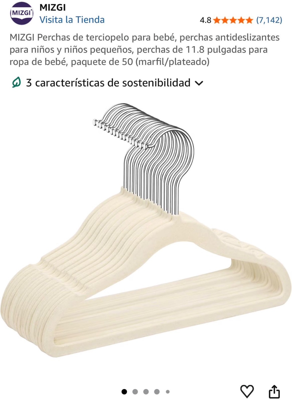MIZGI Perchas de terciopelo antideslizantes (paquete 50)
