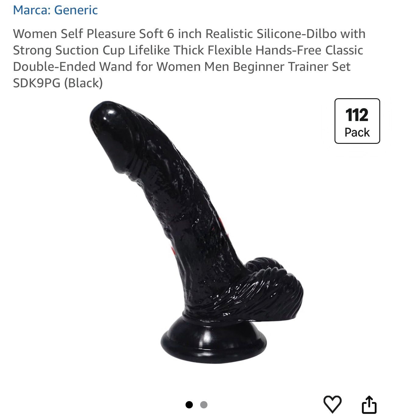 Juguete de silicona 6 pulgadas negro!🐰🖤