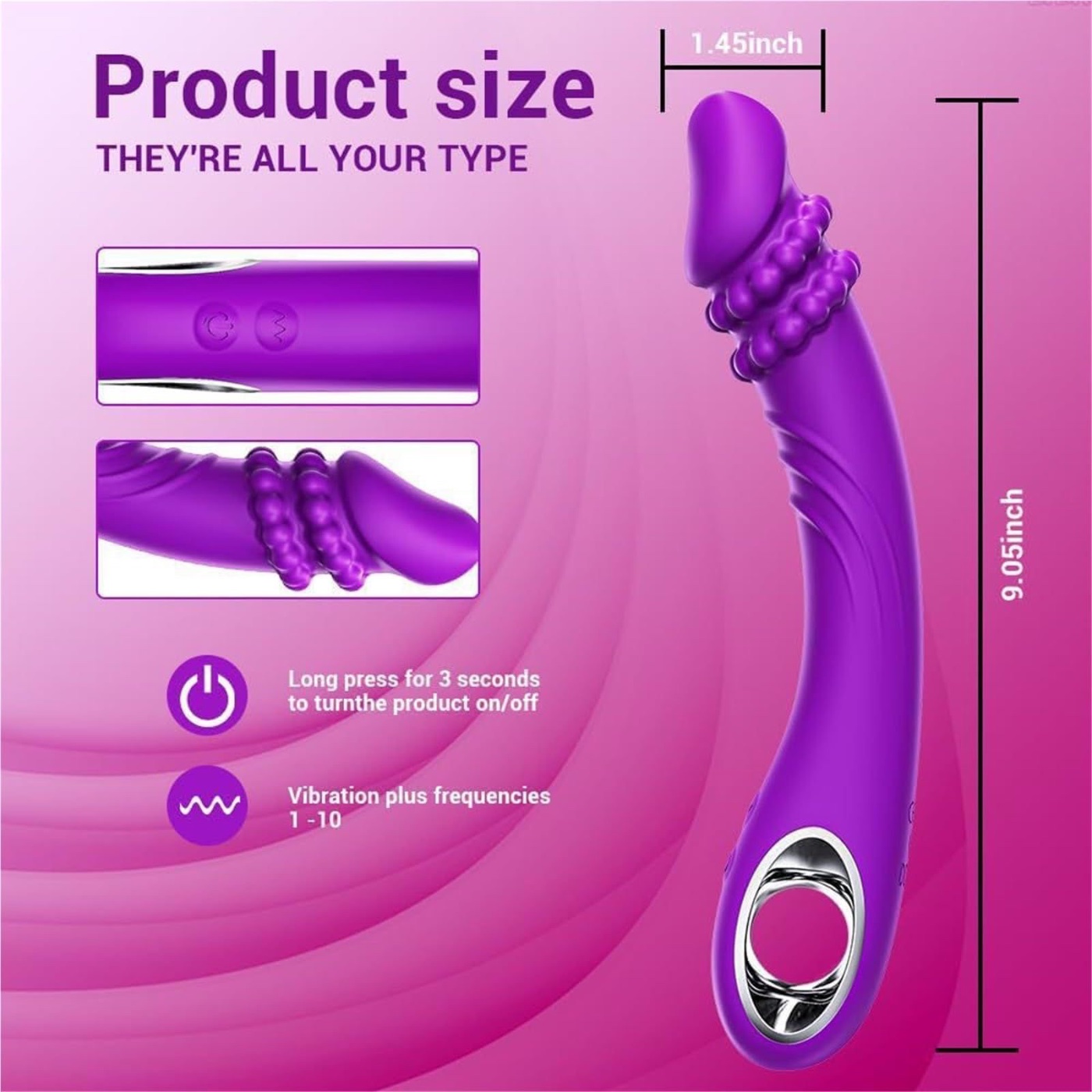Masajeador de G-Spot Erótico Vibrador