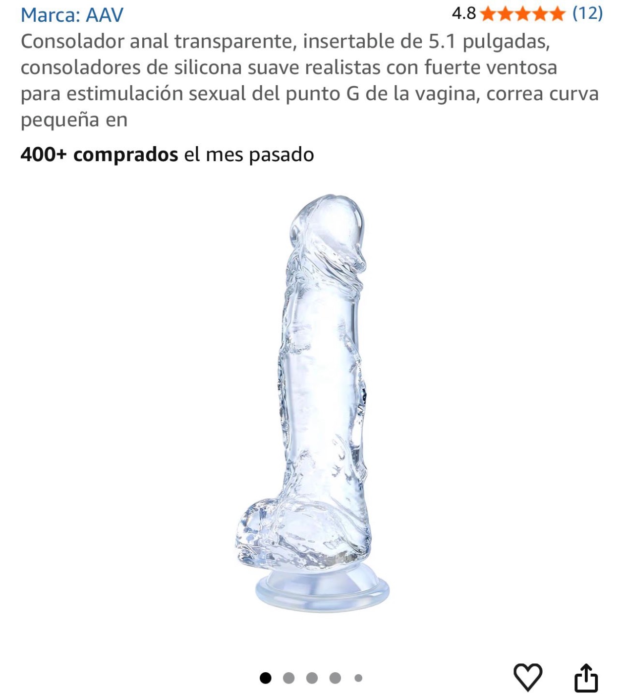 Consolador  transparente 🐰💕