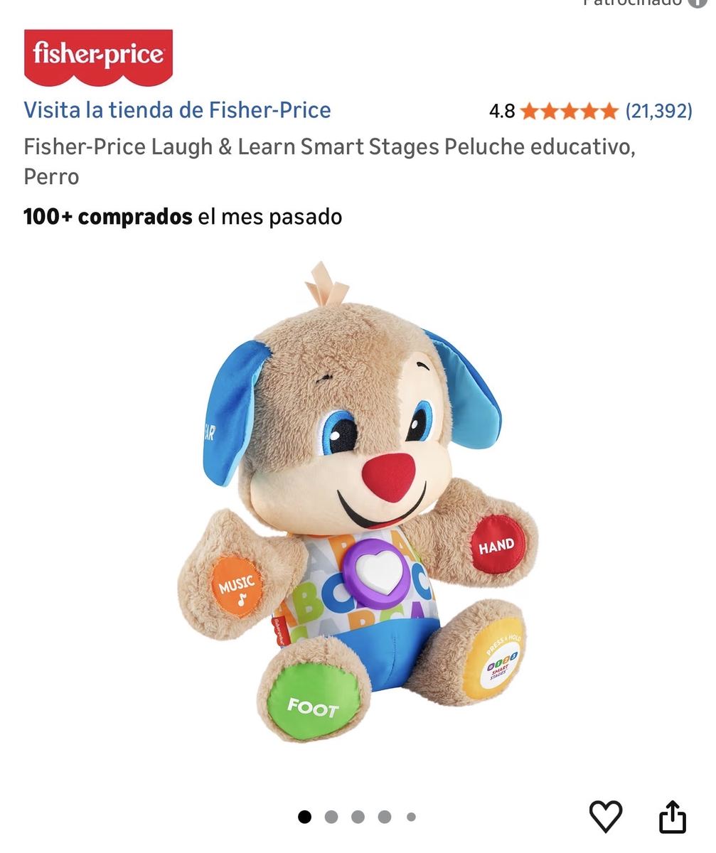 Peluche educativo Fisher-Price Laugh & Learn
